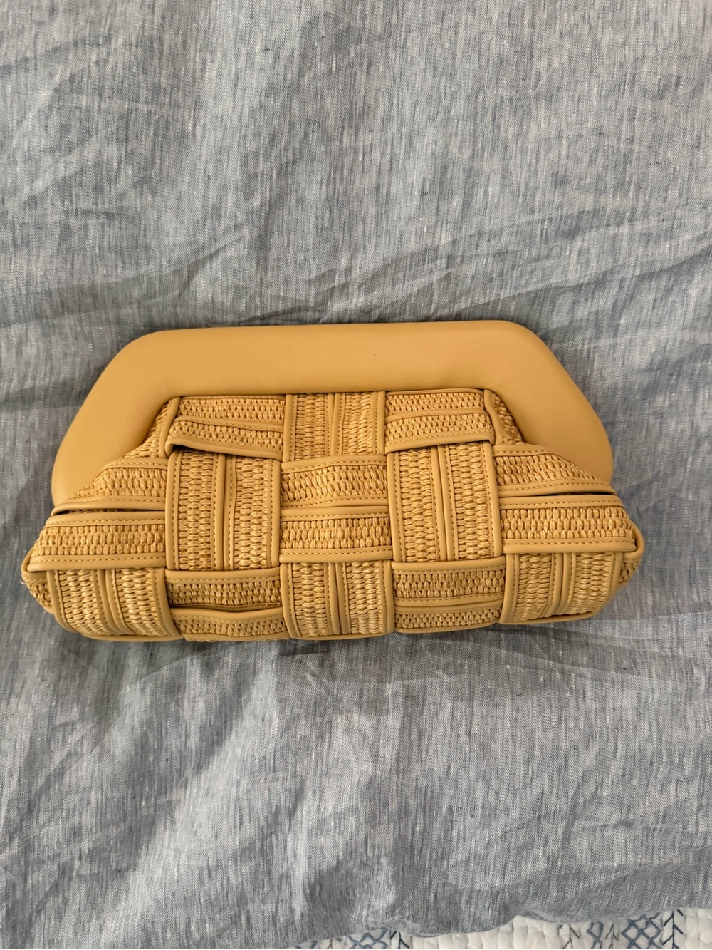 Themoire Straw Tia Bag